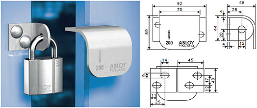 ABLOY Padlock Accessories Locking Plates